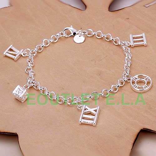 ROME CHARMS SILVER BRACELET-up to 19.5cm